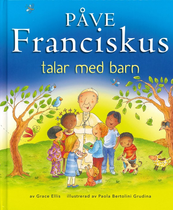 Påve Franciskus talar med barn
