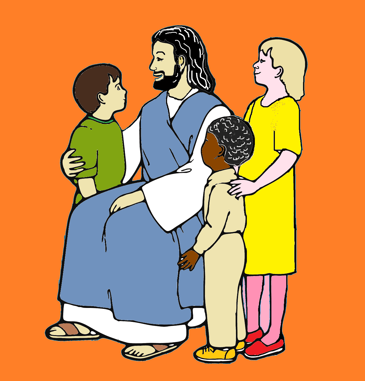 Lär känna Jesus! Han älskar barn!