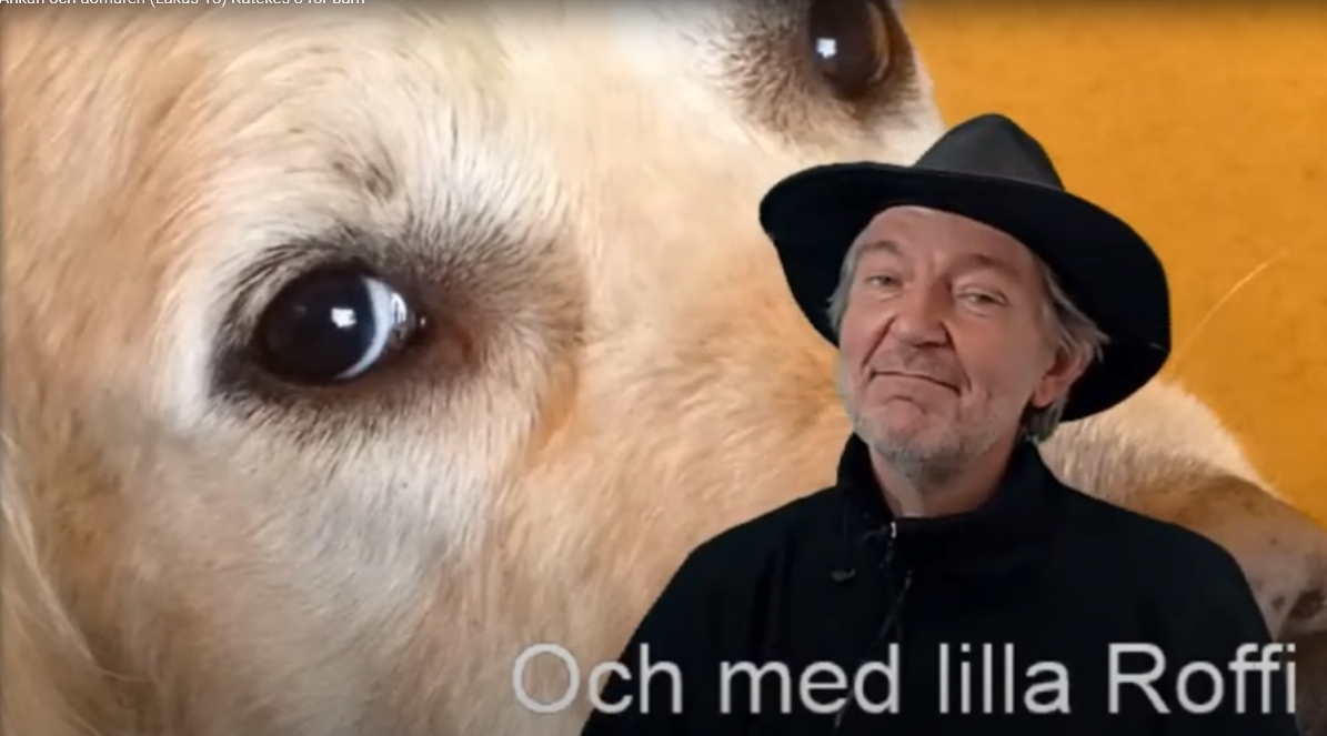 Diakon Björn och hunden Roffi gör Bibelfilmer för alla barn