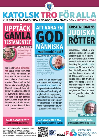 Katolsk tro för alla - Hösten 2026